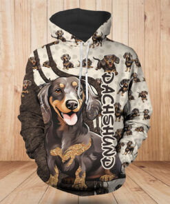 Dachshund Pattern Hoodie